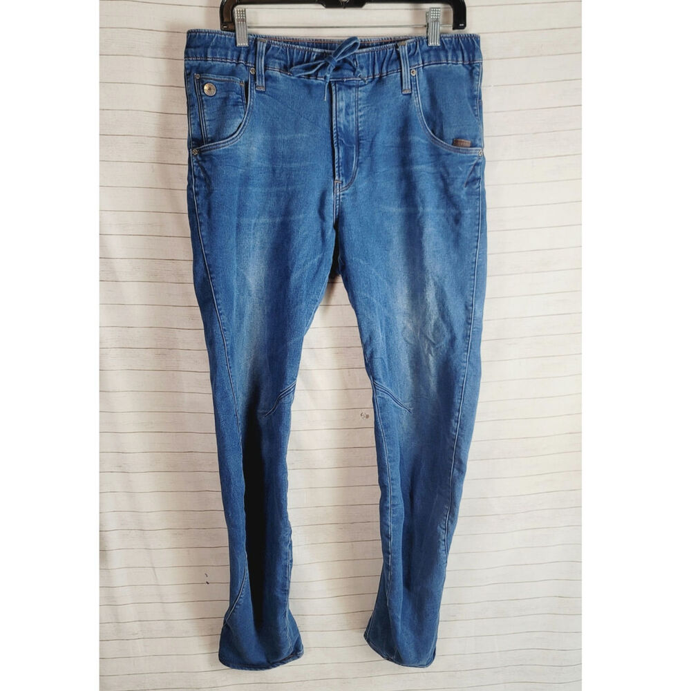G-STAR 3D ARC SPORT TAPERED TIE WAIST JEANS, SZ 3Zx32